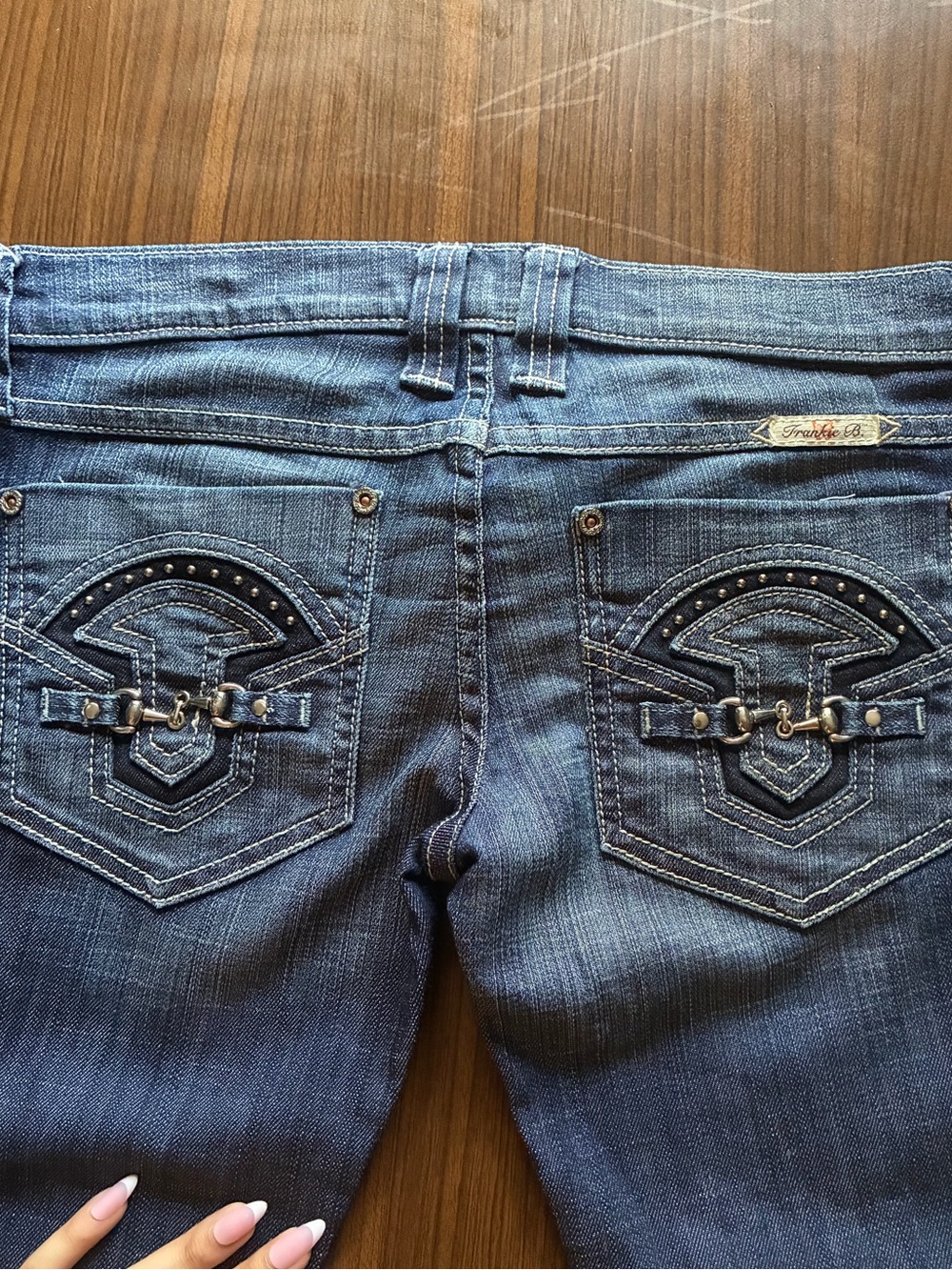 🖤Frankie B Vintage extreme lowrise jeans🩶